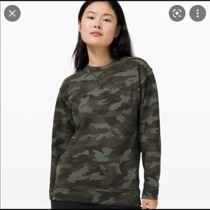 Lululemon all yours camo crewneck sweatshirt